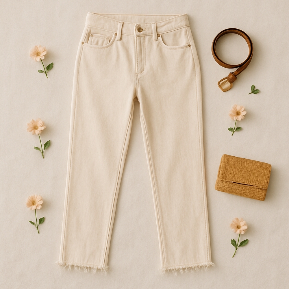 Banana Republic Beige Cropped Pants